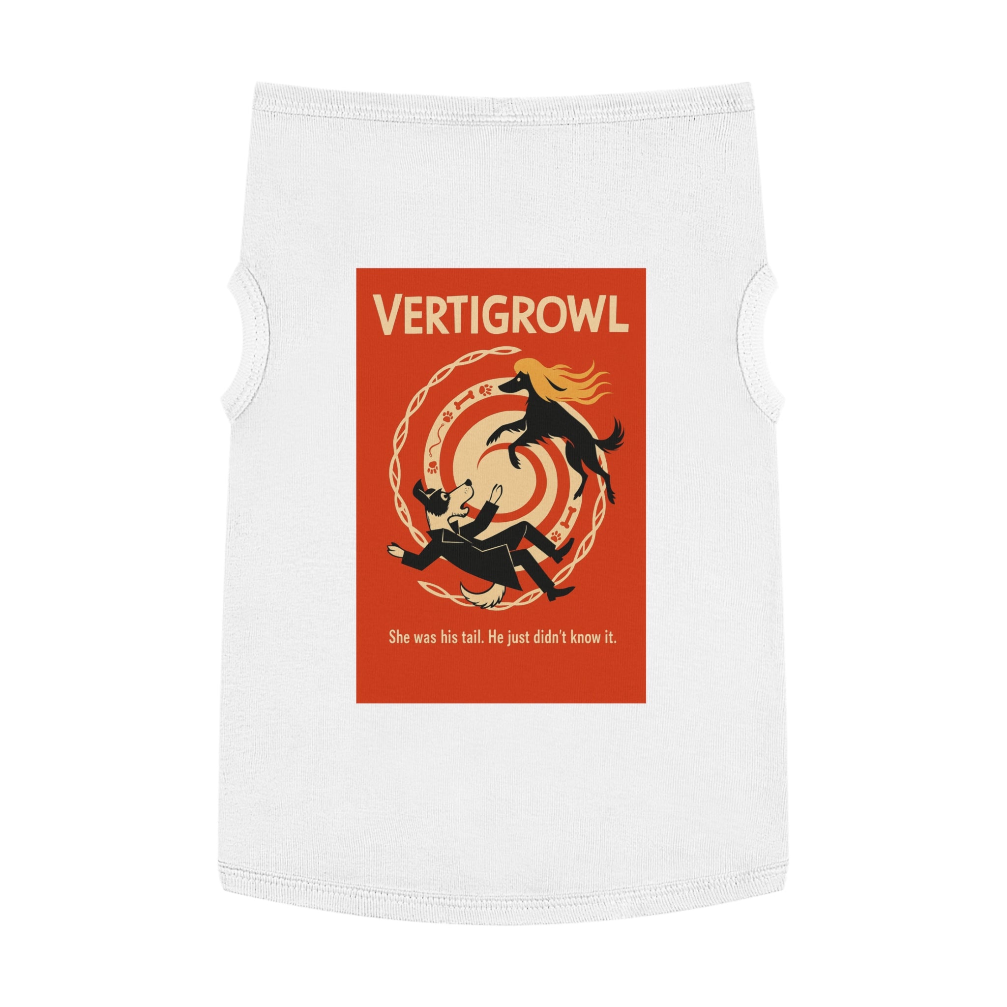 Vertigrowl Pug Pet Tank Top-- Funny Parody Shirt for Dog Lovers